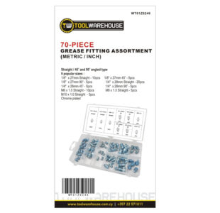 70pcs Grease Fitting Assortment » Toolwarehouse » Buy Tools Online