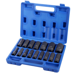 16pcs 1/2''Dr. Deep Impact Socket Set » Toolwarehouse