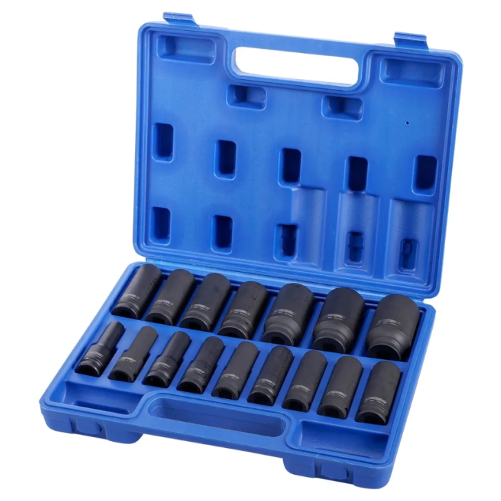 16pcs 1/2''Dr. Deep Impact Socket Set » Toolwarehouse