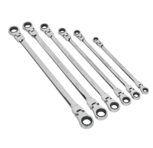 6pcs Long Ratchet Spanner Set » Toolwarehouse » Buy Tools Online