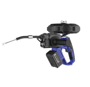 Lithium brushless wire puller by Toolwarehouse. Electric wire threading machine that runs electricity and communication wires efficiently