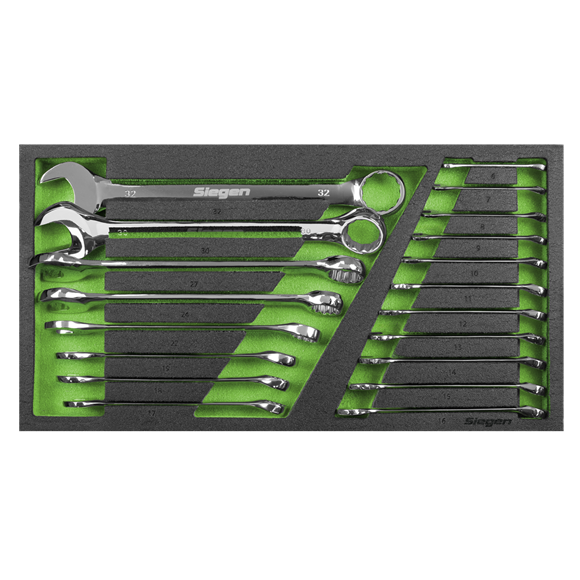 Combination Spanner Set with Tool Tray » Toolwarehouse