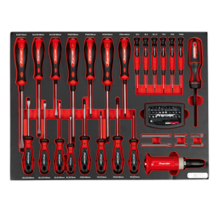 72pc Screwdriver Set with Tool Tray » Toolwarehouse