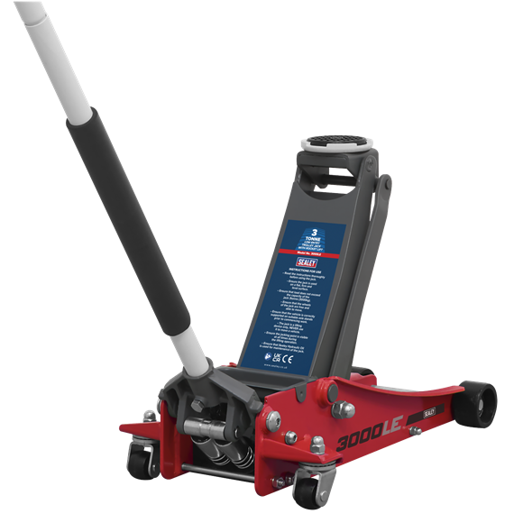 3t Low Profile Trolley Jack with Rocket Lift » Toolwarehouse