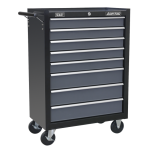 Rollcab 8 Drawer - Black/Grey » Toolwarehouse