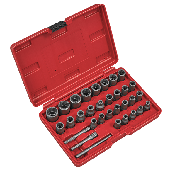 Slim Design Bolt & Nut Extractor Set » Toolwarehouse